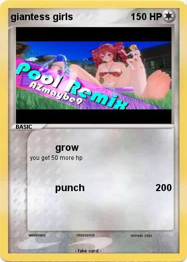 Pokemon giantess girls
