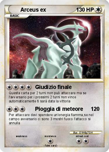 Pokemon Arceus ex