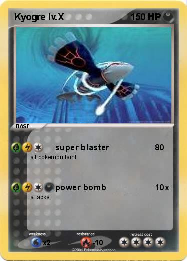 Pokemon Kyogre lv.X