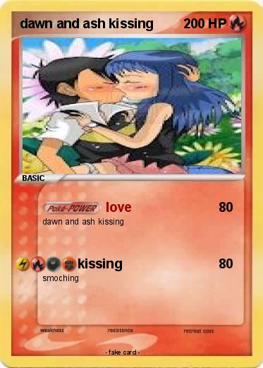 Pokemon dawn and ash kissing
