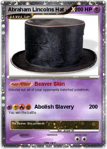 Pokemon Abraham Lincolns Hat