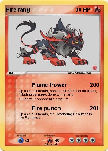 Pokemon Fire fang