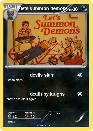 Pokemon lets summon demons
