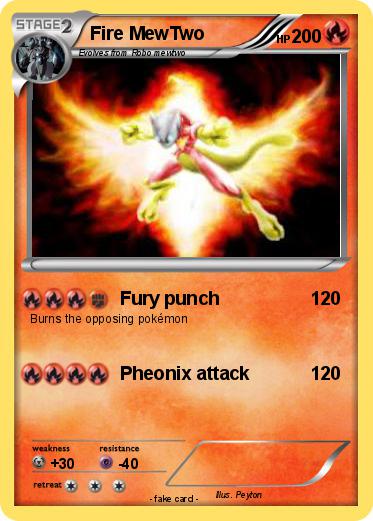 Pokemon Fire MewTwo