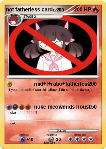 Pokemon not fatherless card