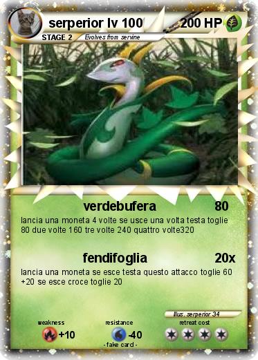 Pokemon serperior lv 100