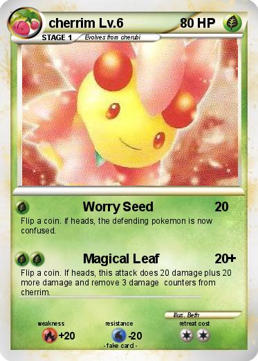 Pokemon cherrim Lv.6