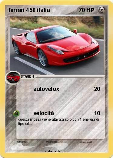 Pokemon ferrari 458 italia