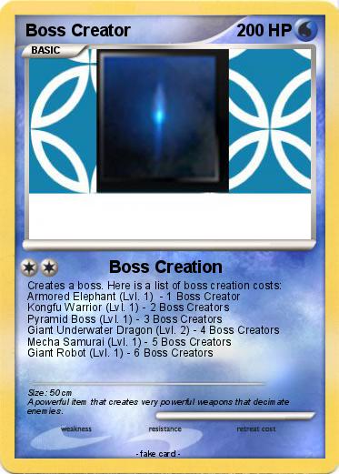 Pokemon Boss Creator