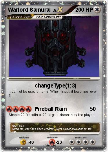 Pokemon Warlord Samurai