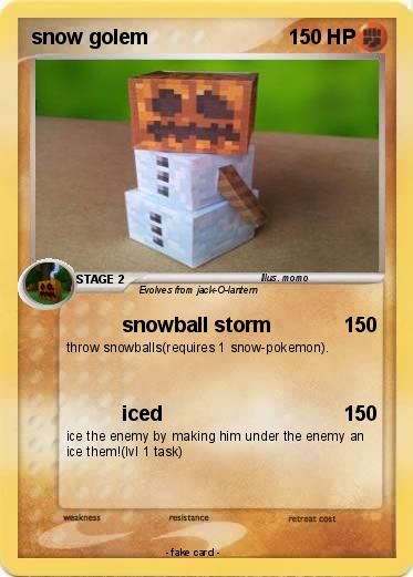 Pokemon snow golem