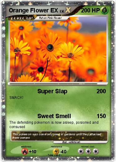 Pokemon Orange Flower EX