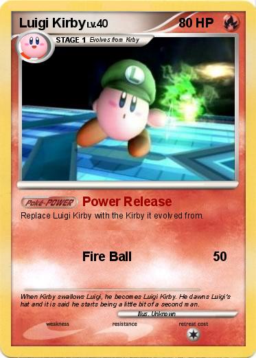 Pokemon Luigi Kirby