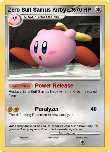 Pokemon Zero Suit Samus Kirby
