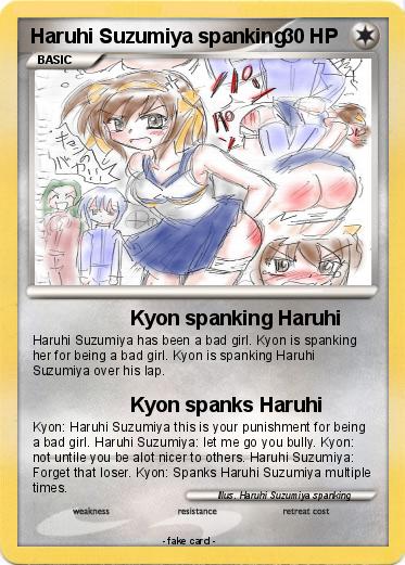 Pokemon Haruhi Suzumiya spanking