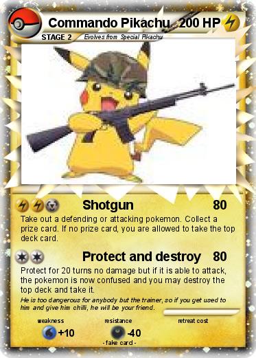 Pokemon Commando Pikachu Pokemon Commando Pikachu