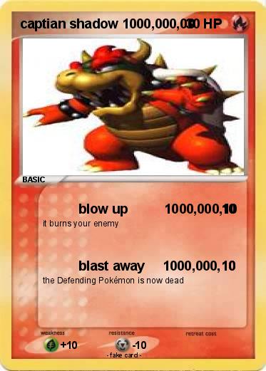 Pokemon captian shadow 1000,000,00