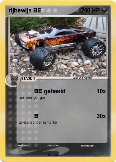 Pokemon rijbewijs BE