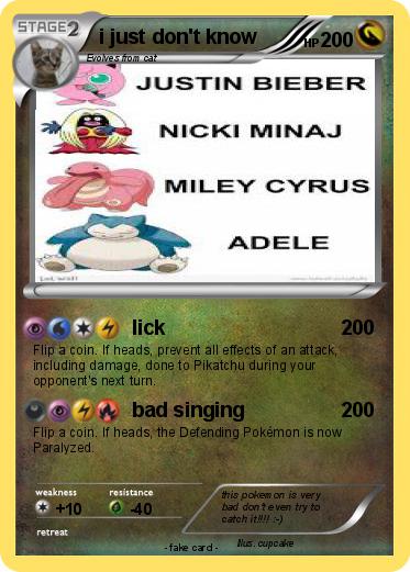 Pokemon i just don't know Pokemon i just don't know