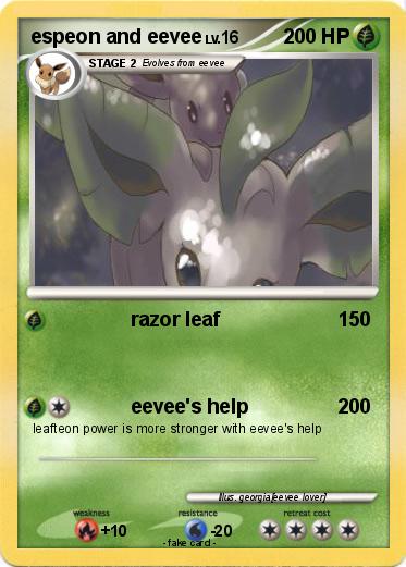 Pokemon espeon and eevee