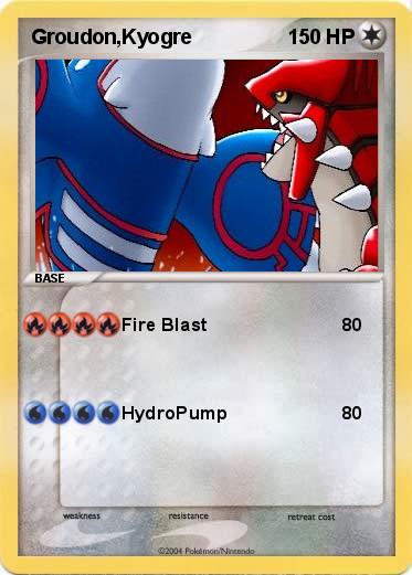 Pokemon Groudon,Kyogre