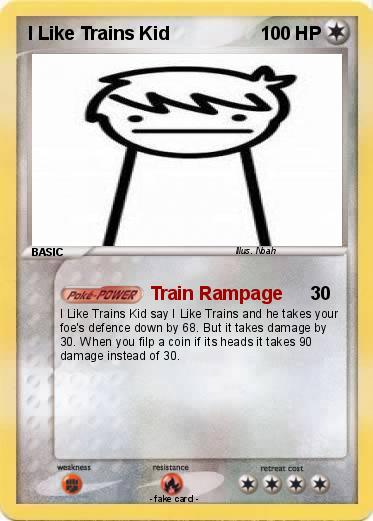 Pokemon I Like Trains Kid