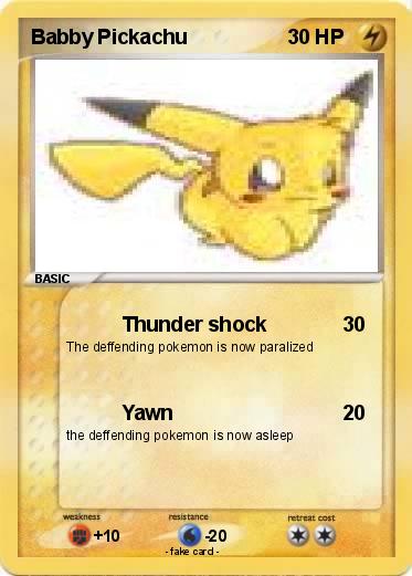 Pokemon Babby Pickachu
