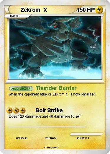 Pokemon Zekrom  X