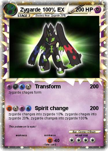 Pokemon Zygarde 100% EX