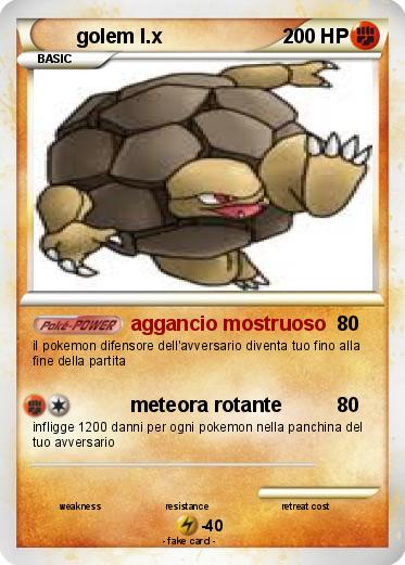 Pokemon golem l.x