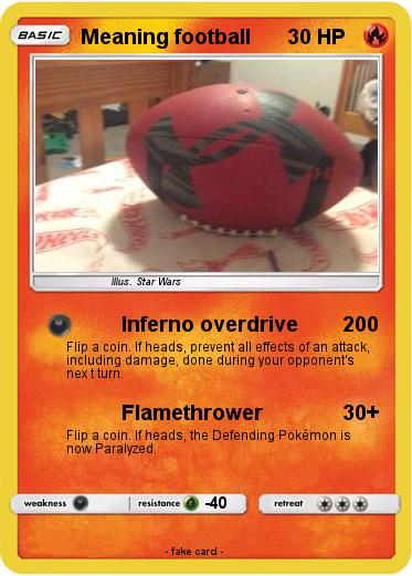 Pokemon Meaning football