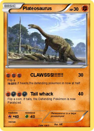 Pokemon Plateosaurus