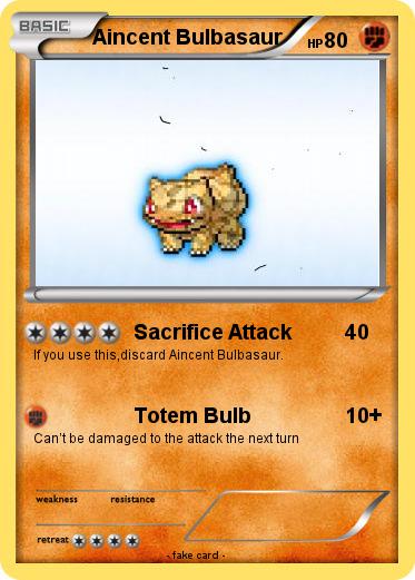 Pokemon Aincent Bulbasaur