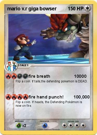 Pokemon mario v.r giga bowser