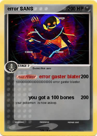 Pokemon error SANS
