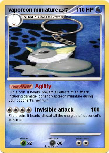 Pokemon vaporeon miniature