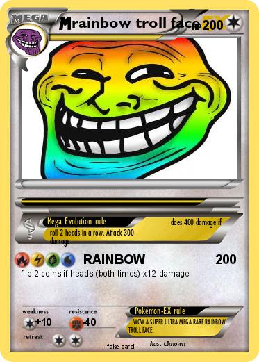 Pokemon rainbow troll face