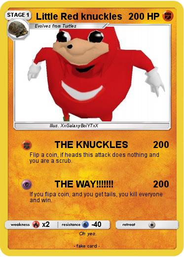 Pokemon Little Red knuckles