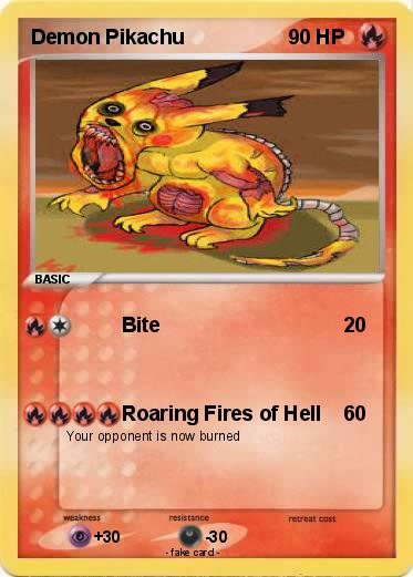 Pokemon Demon Pikachu