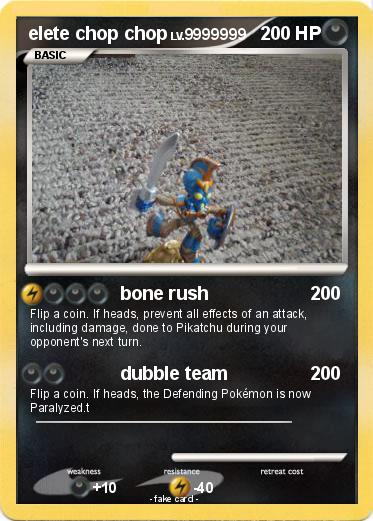 Pokemon elete chop chop