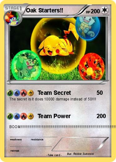 Pokemon Oak Starters!!