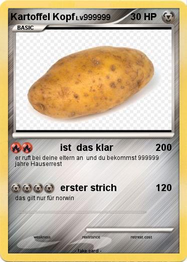 Pokemon Kartoffel Kopf