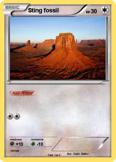 Pokemon Sting fossil