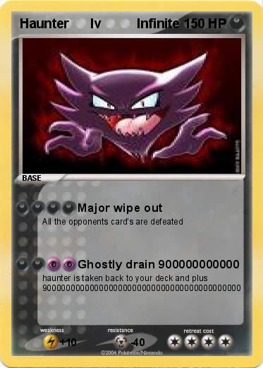 Pokemon Haunter      lv          Infinite