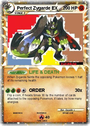Pokemon Perfect Zygarde EX