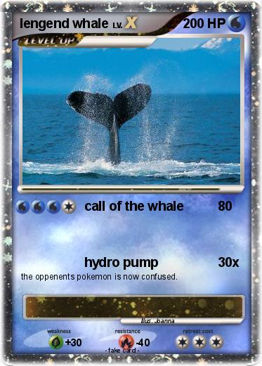 Pokemon lengend whale