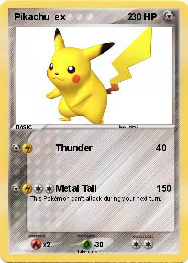 Pokemon Pikachu  ex                        2