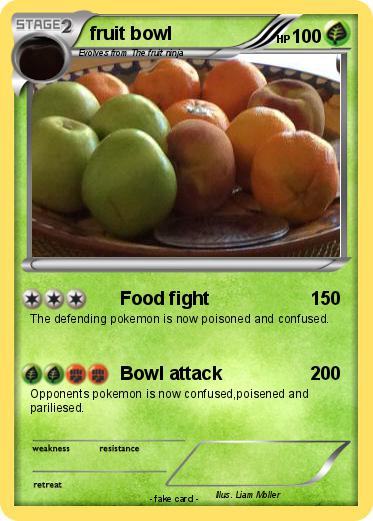Pokemon fruit bowl