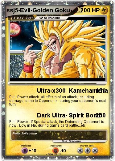Pokemon ssj5-Evil-Golden Goku