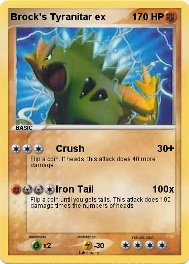 Pokemon Brock's Tyranitar ex